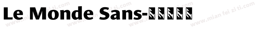 Le Monde Sans字体转换